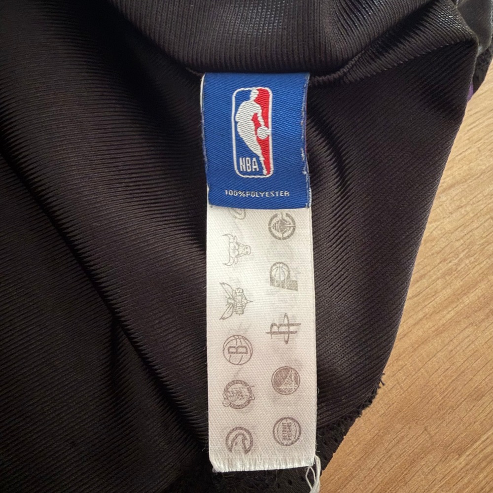 NBA Los Angeles Lakers LeBron James 23 Mesh Basketball Jersey Black Purple Large - Picture 6 of 6